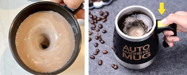Tasse à café auto-agitante